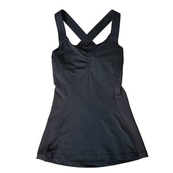 Lululemon Core Kicker Tank Top Strappy Back Workout Black Size 2 - Picture 6 of 9